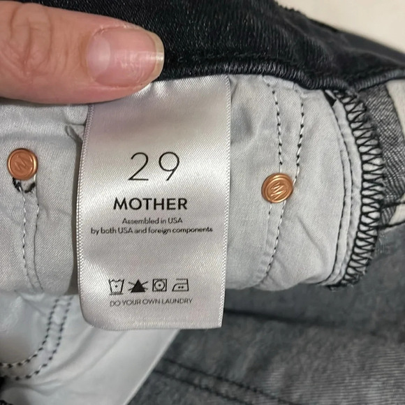 MOTHER The Pixie Swooner  Ankle fray Jeans In thunder road size 29 - Picture 8 of 11